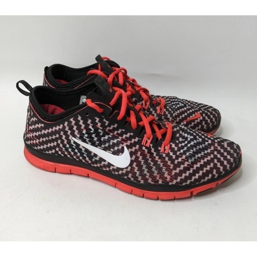 Nike Women Free 5.0 TR Fit 4 Print Running Sneaker Shoes 629832-005 Size 9